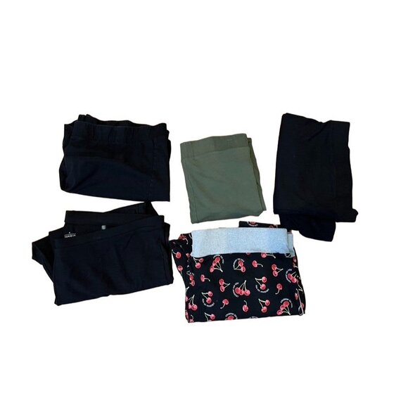 Torrid Women Pants Size 6X Black Pull On Legging Active Shorts Cacique Red Cherr - Picture 13 of 15